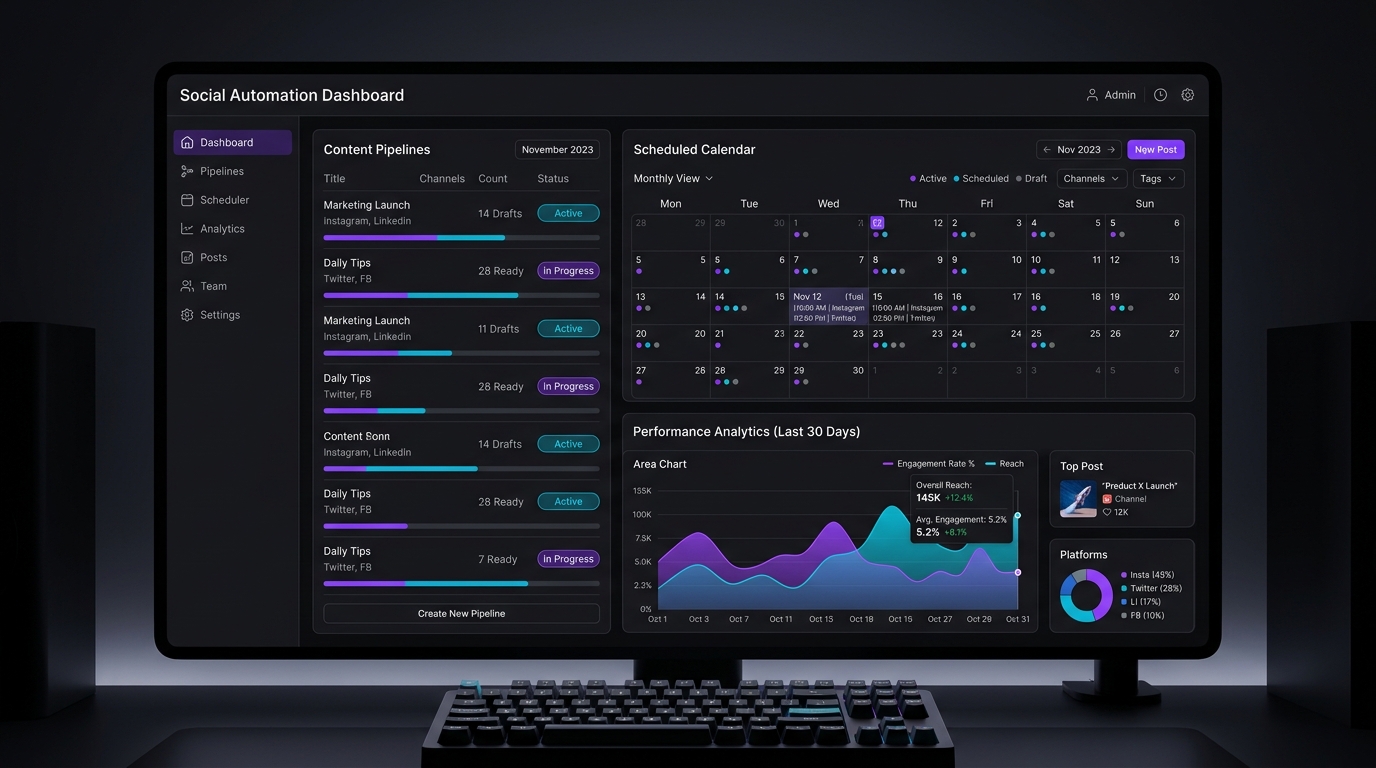 Social Media Automation Dashboard